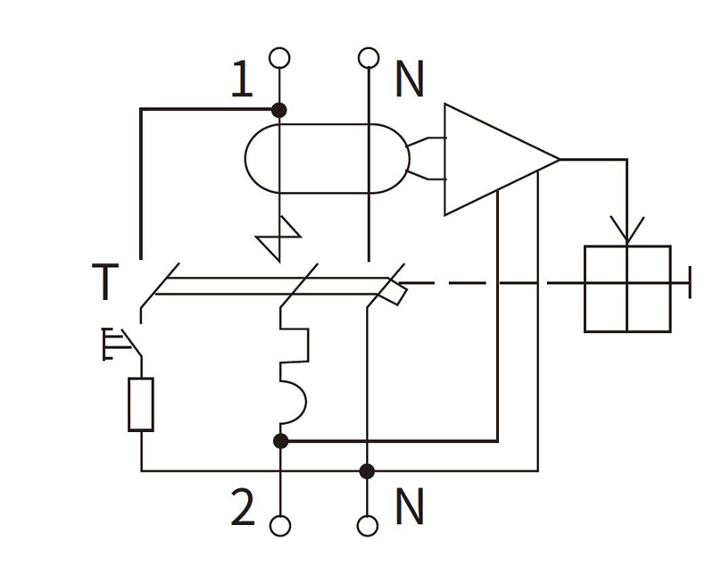 EKL3-40 漏电断路器电路原理图