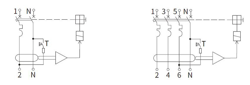 EKL5-63漏电断路器电路原理图